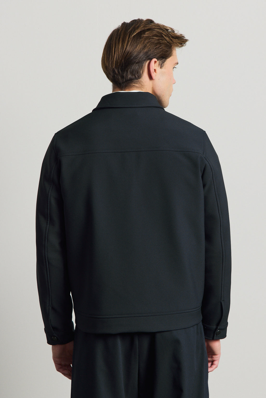 Erkek Standart Kalıp Gömlek Yaka Ceket Lacivert