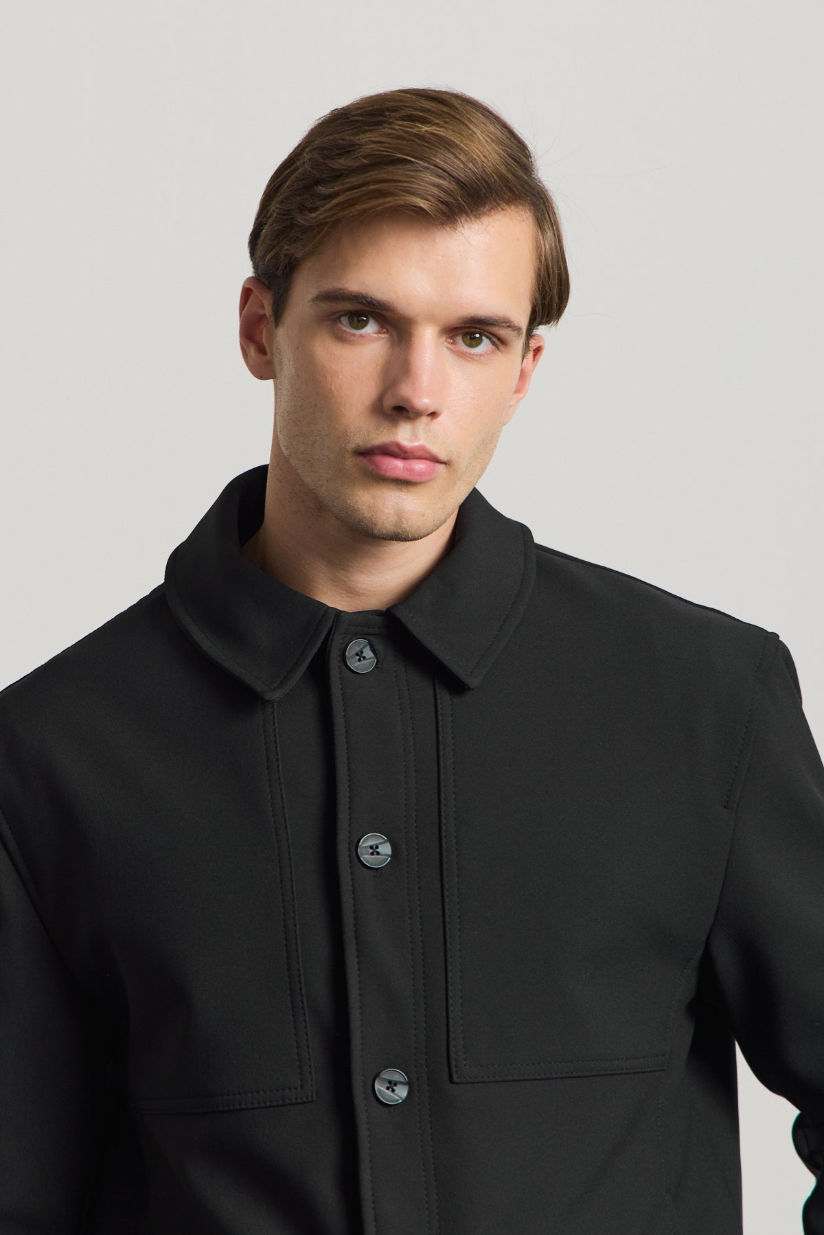 Erkek Yumuşak Dokulu Ceket Siyah