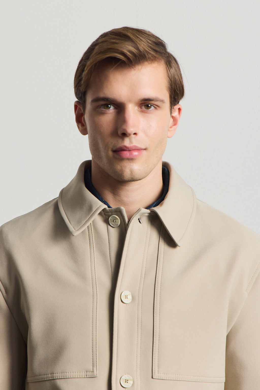 Erkek Yumuşak Dokulu Ceket Bej