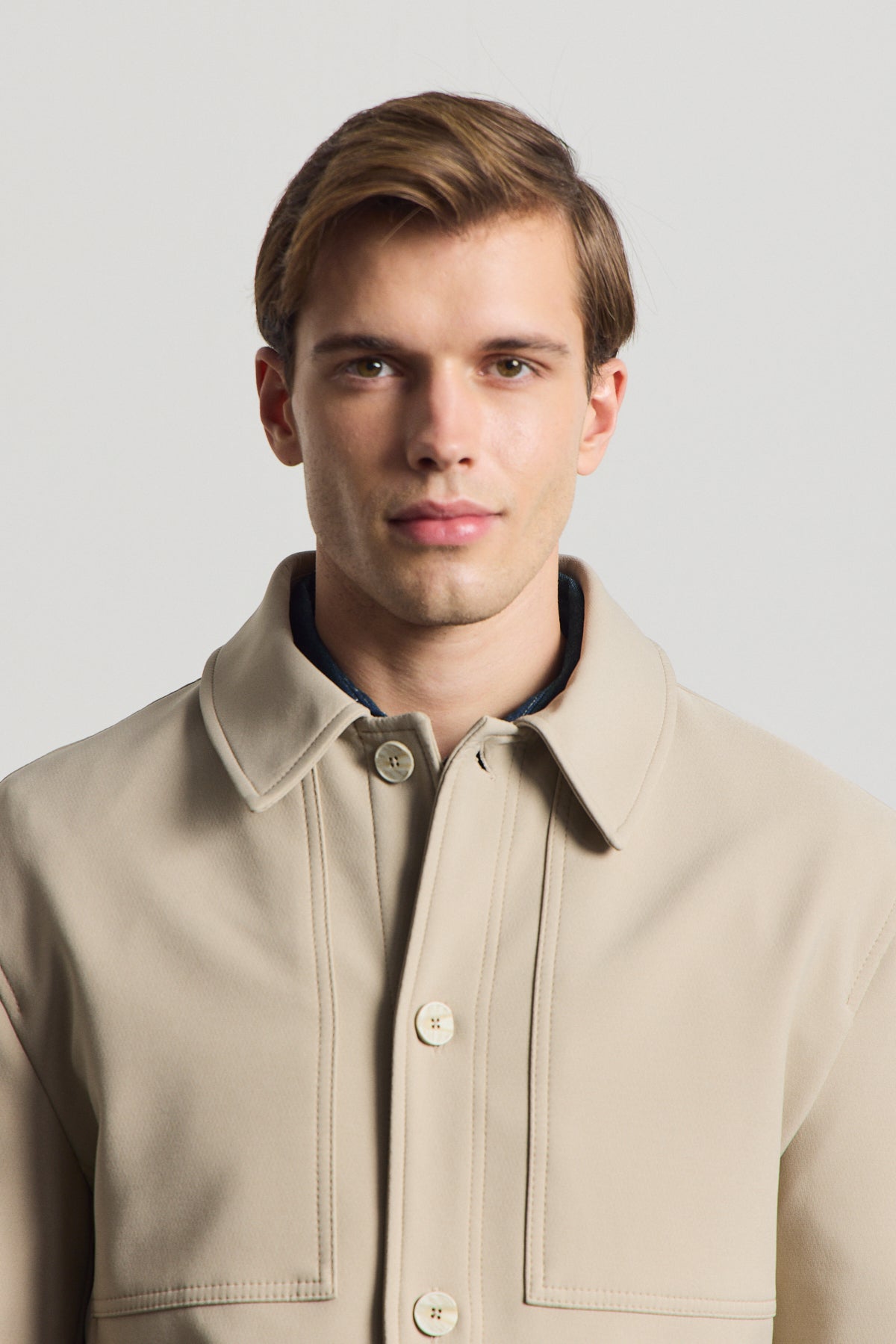 Erkek Yumuşak Dokulu Ceket Bej