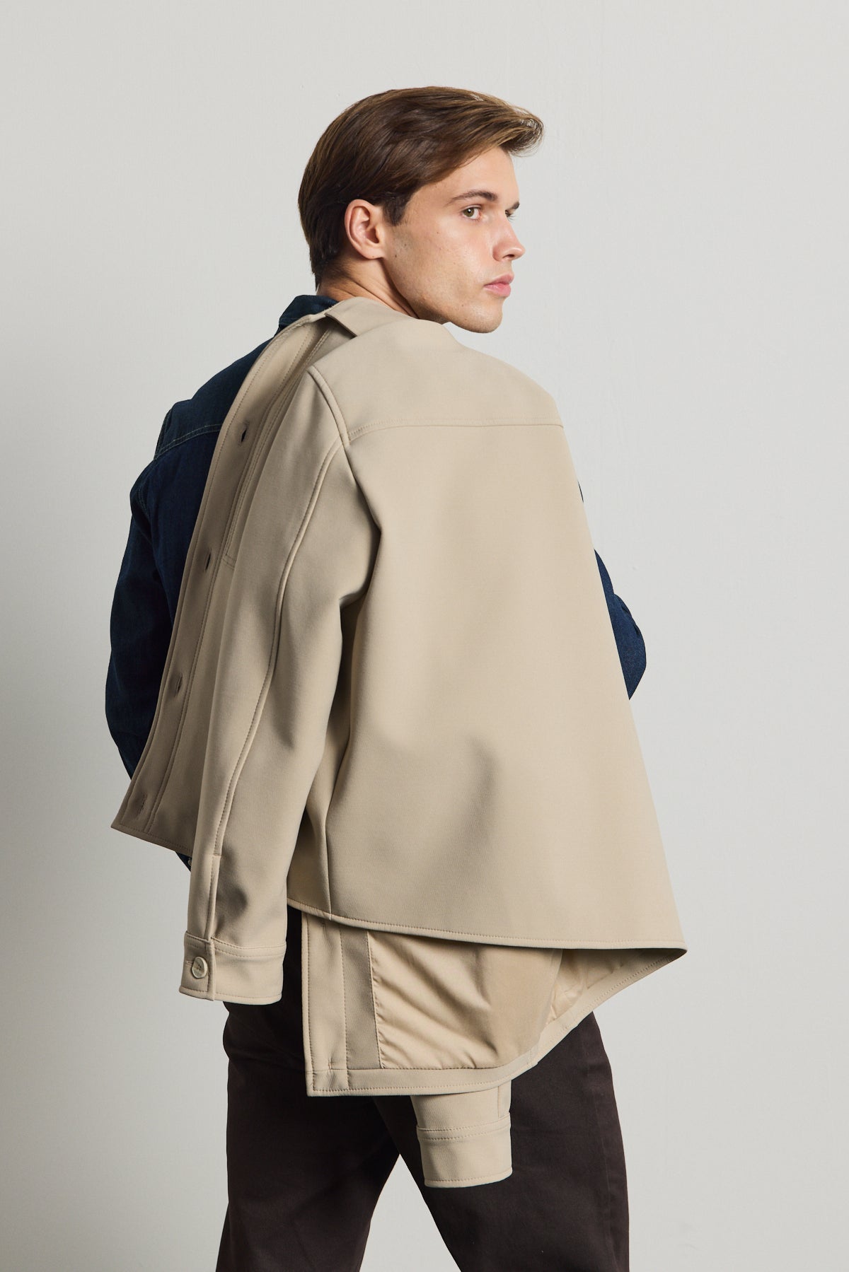 Erkek Yumuşak Dokulu Ceket Bej