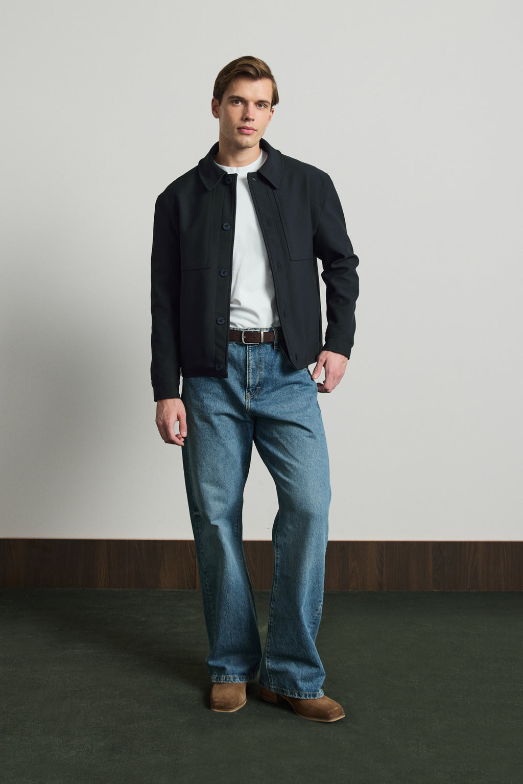 Erkek Yumuşak Dokulu Ceket Lacivert