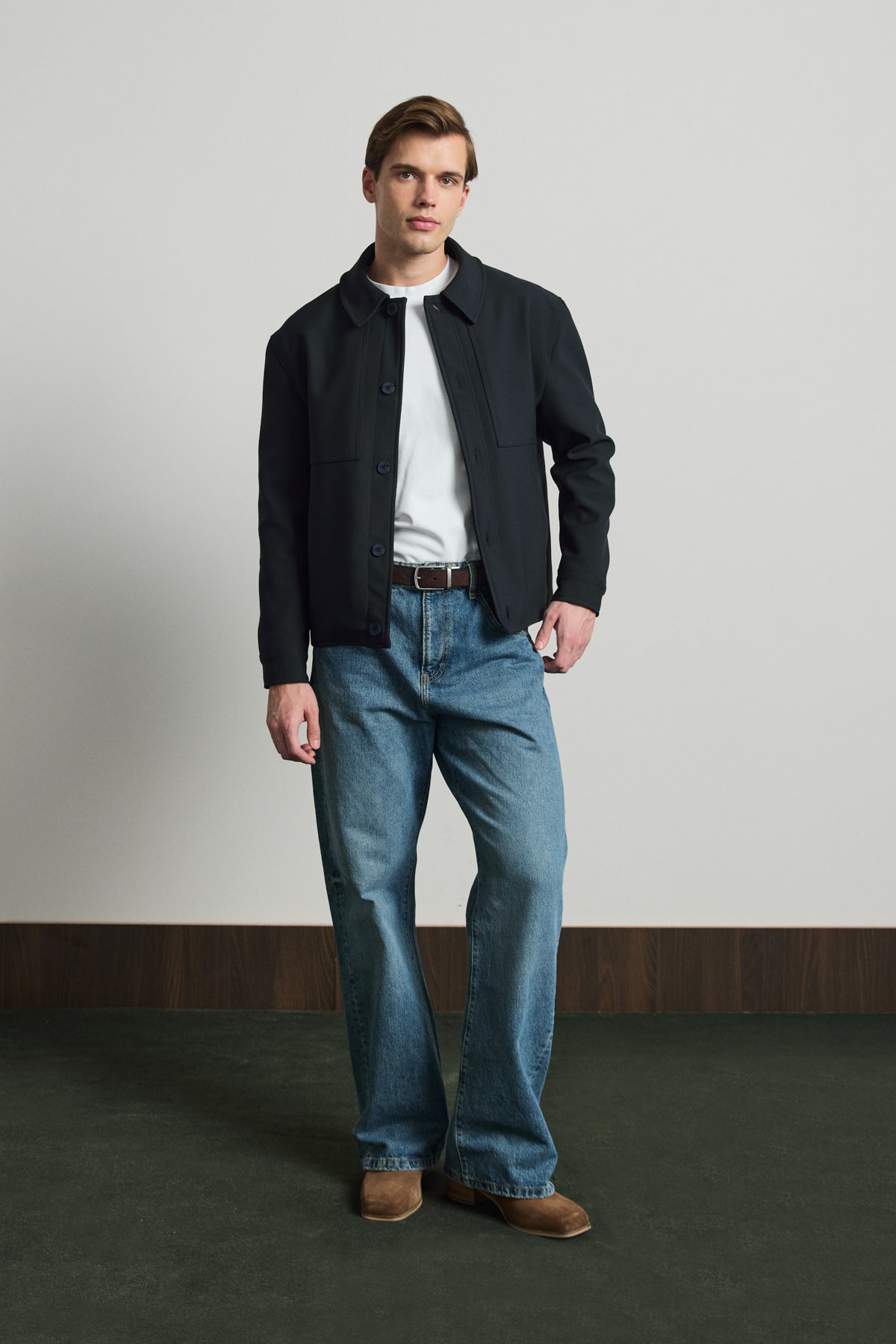 Erkek Yumuşak Dokulu Ceket Lacivert