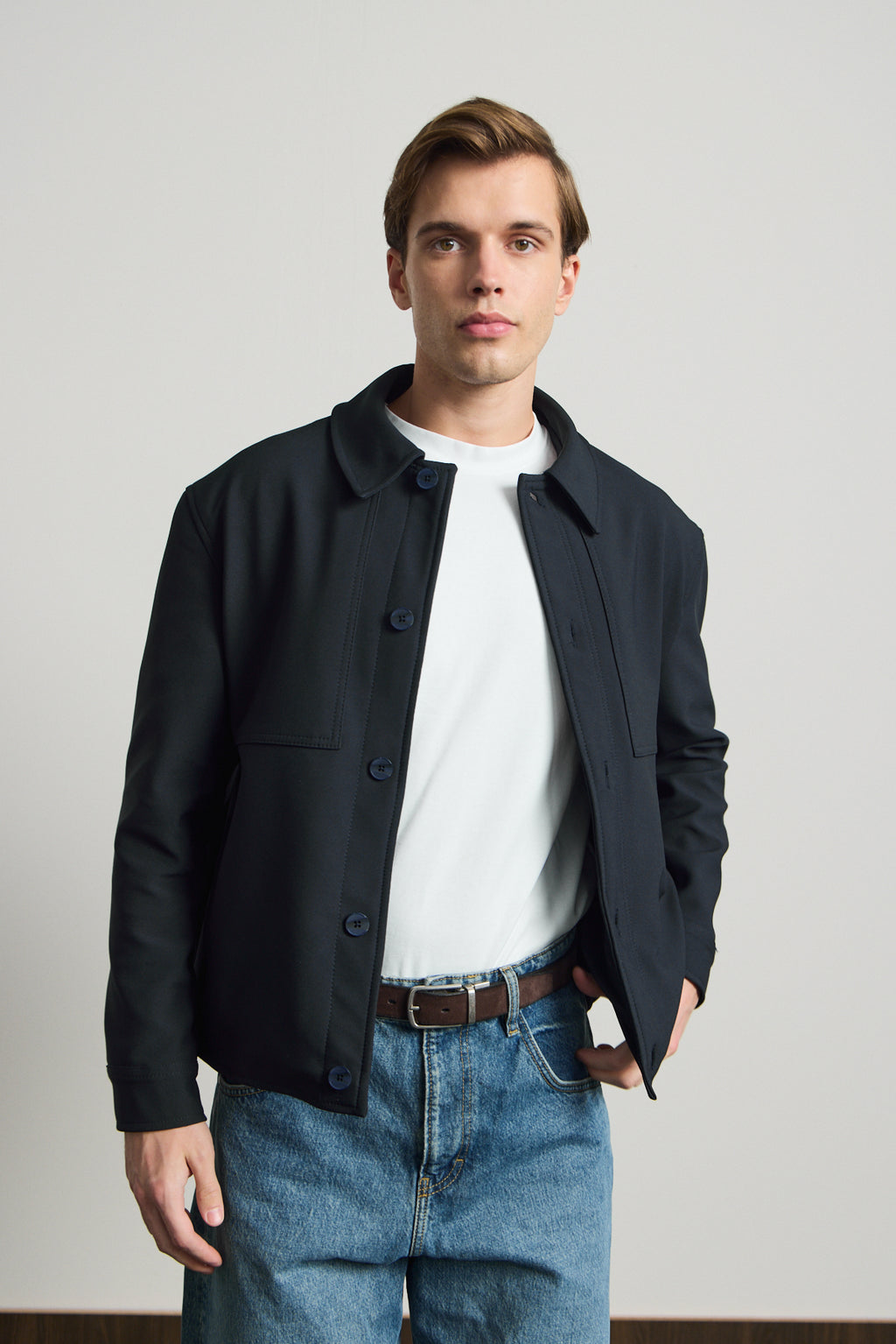 Erkek Yumuşak Dokulu Ceket Lacivert