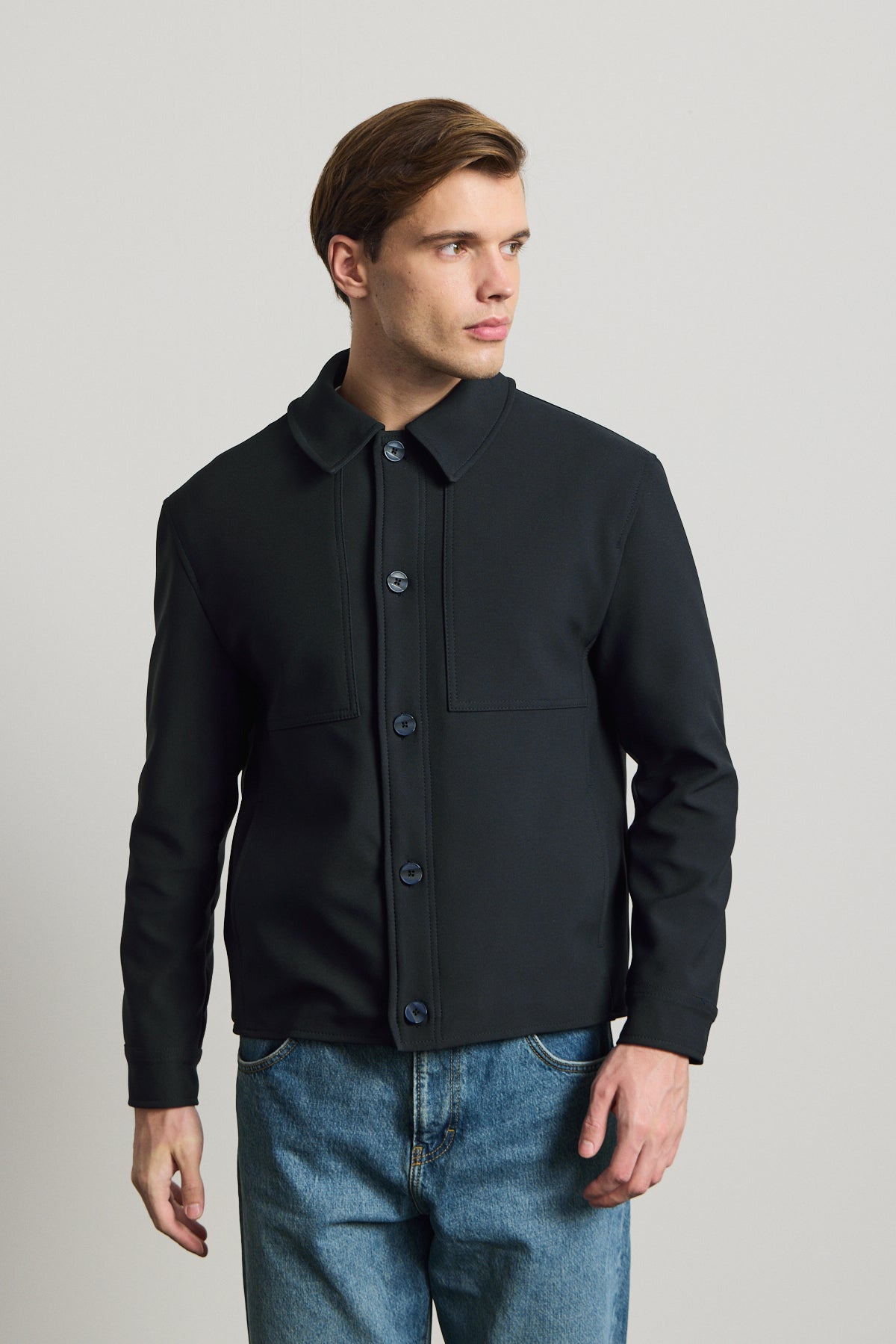 Erkek Yumuşak Dokulu Ceket Lacivert