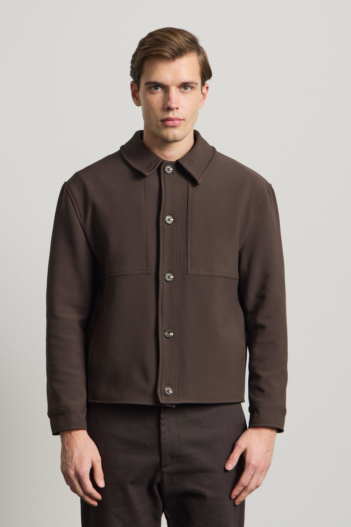 Erkek Yumuşak Dokulu Ceket Kahverengi