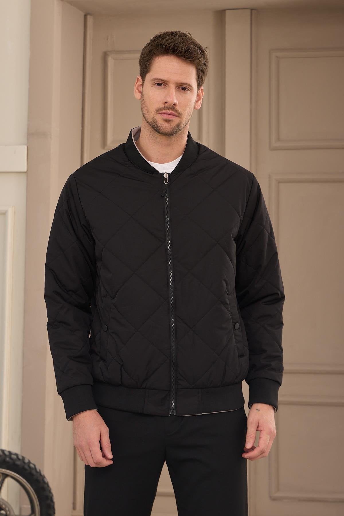 Unisex Çift Taraflı Giyilebilir Regular-fit Kalıp Su Geçirmez Mont 970DNGR