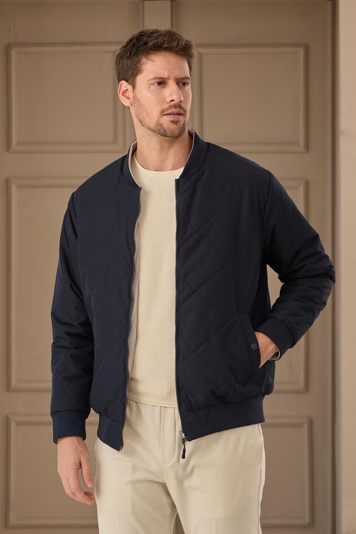 Unisex Çift Taraflı Giyilebilir Regular-fit Kalıp Su Geçirmez Mont 970DNGR